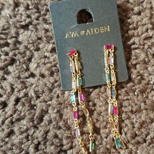 NWT Ava & Aiden colorful Earrings